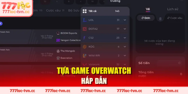Tựa game Overwatch hấp dẫn